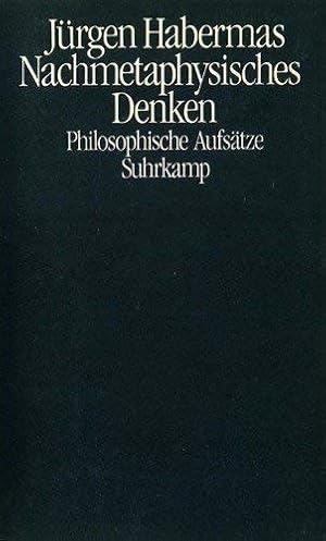 Bild des Verkufers fr Nachmetaphysisches Denken; Philosophische Aufstze, zum Verkauf von nika-books, art & crafts GbR