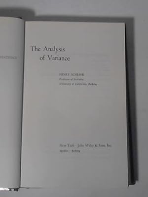 Imagen del vendedor de The Analysis of Variance a la venta por Celler Versandantiquariat