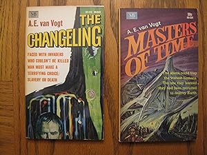 A. E. Van Vogt Two (2) Paperback Book Lot, including: Masters of Time, and; The Changeling