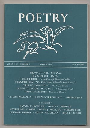 Seller image for Poetry Magazine, Volume 107, Number 6, March 1966 for sale by Jeff Hirsch Books, ABAA