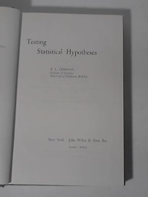 Image du vendeur pour Testing Statistical Hypotheses mis en vente par Celler Versandantiquariat