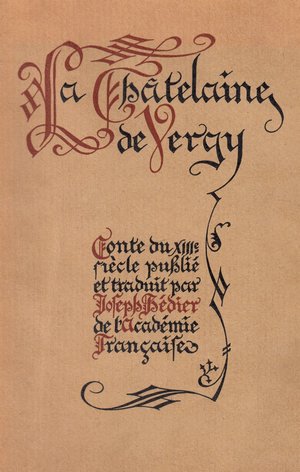La chatelaine de Vergy (Conte du XIIIe siècle)