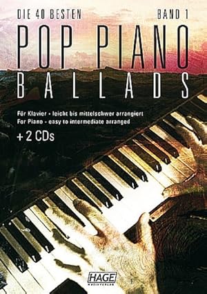 Imagen del vendedor de Die 40 besten Pop Piano Ballads, mit 2 Audio-CDs. Bd.1 a la venta por moluna