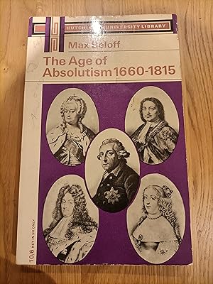 Image du vendeur pour The age of absolutism: 1660-1815 mis en vente par BettsBooksWales