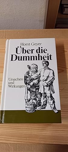 Imagen del vendedor de ber die Dummheit a la venta por Versandantiquariat Schfer