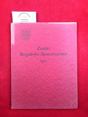 ZWEITES Bergedorfer Sternverzeichnis 1930.0. Enthaltend die mittleren Örter von 4599 Sternen ( Er...