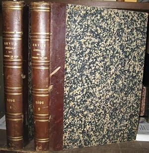 Seller image for 19e annee 1896, complete en 2 volumes: Revue generale des chemins de fer. Memoires et documents concernant l' etablissement, la construction et l' exploitation technique et commerciale des voies ferrees. - du contenu: Georges Level - Note sur le service des bagages et chiens aux arrets et le service des colis en petite vitesse aux haltes / M. Liebeaux: Note sur la suppression de la poussiere, produite par du ballast en sable fin / L. Salomon: Note sur les nouvelles voitures de 2e classe du chemin de fer de ceinture de Paris / Albert Ney: Note sur la fabrication aux ateliers de Romilly-sur-Seine des tampons graisseurs des boites a huile. - for sale by Antiquariat Carl Wegner