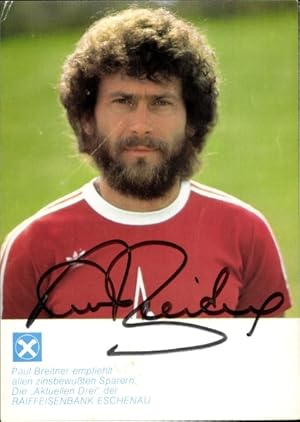 Bild des Verkufers fr Ansichtskarte / Postkarte Fuballspieler Paul Breitner, Autogramm zum Verkauf von akpool GmbH