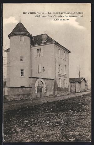 Carte postale Roybon, La Gendarmerie, Ancien Chateau des Comtes de Beaumont