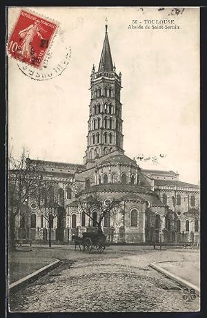 Carte postale Toulouse, abside de Saint-Sernin