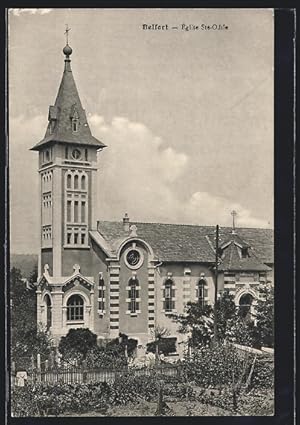 Carte postale Belfort, Église Ste-Odile