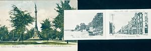 Leporello Ansichtskarte / Postkarte Muskegon Michigan USA, Hackley Park, Western Avenue, Lake-Mic...