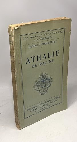 Imagen del vendedor de Athalie de racine - collection les grands evenements litteraires a la venta por crealivres