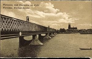 Ansichtskarte / Postkarte Warszawa Warschau Polen, Kierbedz-Brücke