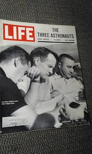 THE THREE ASTRONAUTS - LIFE February 3, 1967, Apollo 1 Space Astronauts Death