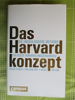 Bild des Verkufers fr Das Havard-Konzept: Die unschlagbare Methode fr beste Verhandlungsergebnisse zum Verkauf von Brcke Schleswig-Holstein gGmbH