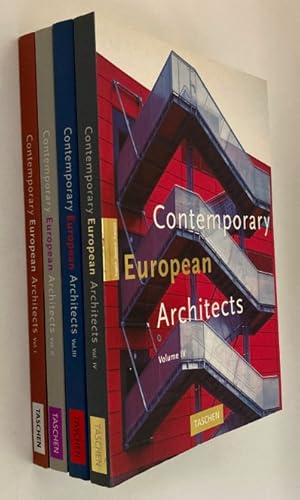 Image du vendeur pour Contemporary European Architects. [Vols. I-IV; 4-volume set] mis en vente par Antiquariaat Clio / cliobook.nl