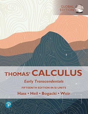 Bild des Verkufers fr Thomas Calculus: Early Transcendentals, SI Units zum Verkauf von moluna