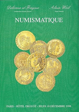Seller image for Vente aux enchres. Numismatique, Paris, Htel Drouot, 10 dcembre 1998 for sale by Librairie Archaion