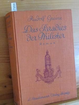 Das Paradies der Philister. Roman. Einbandzeichnung von Max Both, Leipzig.