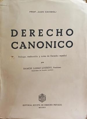 DERECHO CANONICO. [2 VOLS.]