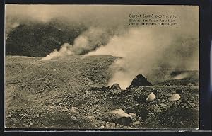 Ansichtskarte Garoet (Java), View of the volcano Papandajan
