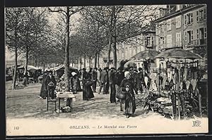 Carte postale Orleans, Le Marché aux Puces