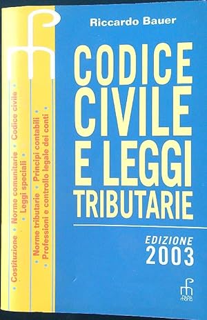 Seller image for Codice civile e leggi tributarie 2003 for sale by Librodifaccia