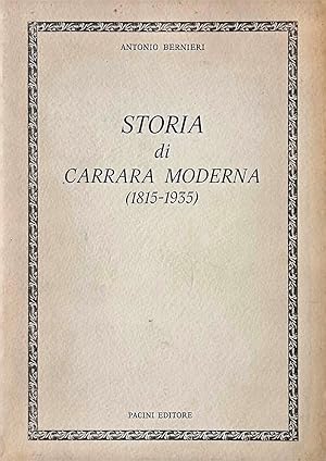 Storia di Carrara moderna (1815-1935).