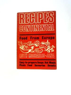 Imagen del vendedor de Recipes Continental a la venta por World of Rare Books