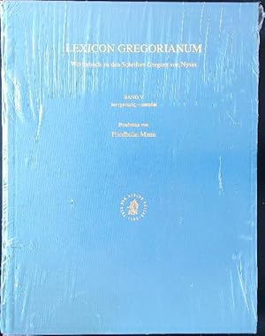 Bild des Verkufers fr Lexicon Gregorianum Band 5 zum Verkauf von Librodifaccia