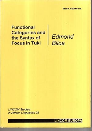 Seller image for Functional categories and the syntax of focus in Tuki for sale by High Street Books