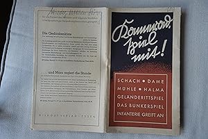 Bild des Verkufers fr Kamerad spiel mit! Schach, Dame, Mhle, Halma, Gelnderittspiel, Das Bunkerspiel, Infanterie greift an. zum Verkauf von Versandantiquariat Alexander Ehlert