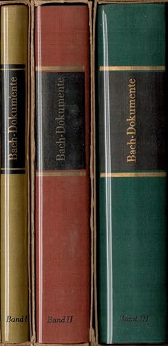 Bach-Dokumente, Band 1-3. Krtitische Ausgabe;Herausgegeben vom Bach-Archiv Leipzig. Supplement zu...