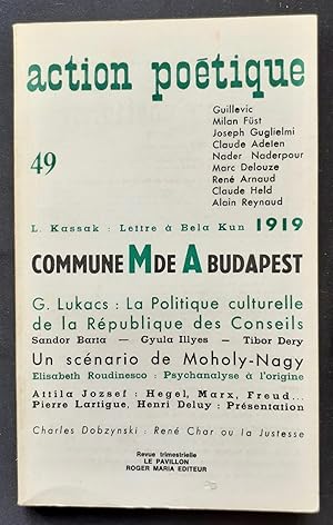 Seller image for Action potique n49, premier trimestre 1972 - for sale by Le Livre  Venir