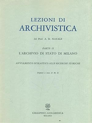 Lezioni di archvistica - Parte II