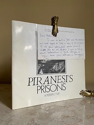 Image du vendeur pour Piranesi's (Piranesi) Prisons | A Perspective | An Exhibition Catalogue 9 April - 22 May 1988 + (Signed Card) mis en vente par Little Stour Books PBFA Member