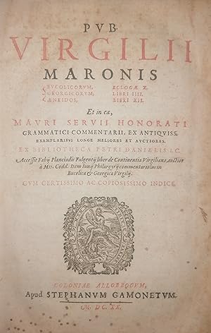 Bucolicorum, Eclogae X. Georgicorum, libri IV. Aeneidos, libri XII. Et in ea, Mauri Servii Honora...