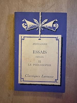 Seller image for Essais extraits 2 le philosophe for sale by Dmons et Merveilles