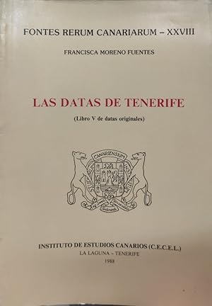 Bild des Verkufers fr LAS DATAS DE TENERIFE (LIBRO V DE DATAS ORIGINALES) zum Verkauf von ABACO LIBROS USADOS
