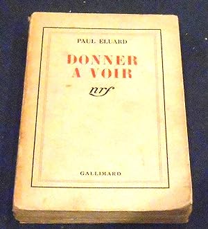 Seller image for Donner A Voir for sale by Librairie Sedon