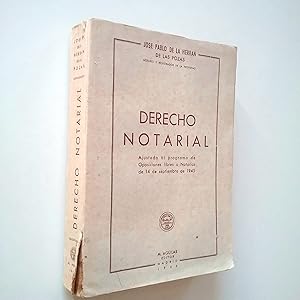 Imagen del vendedor de Derecho notarial a la venta por MAUTALOS LIBRERA