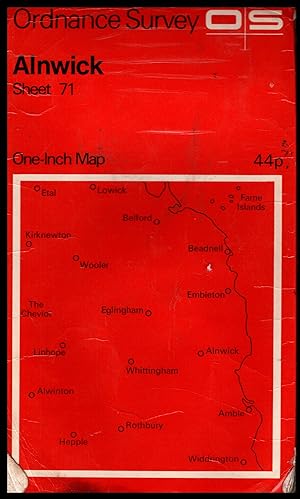 Ordnance Survey Map: ALNWICK one Inch Map, Sheet No.71 1970