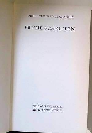 Bild des Verkufers fr Frhe Schriften. zum Verkauf von books4less (Versandantiquariat Petra Gros GmbH & Co. KG)