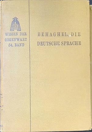 Bild des Verkufers fr Geschichte der deutschen Sprache. Das Wissen der Gegenwart, 54. Bd. zum Verkauf von books4less (Versandantiquariat Petra Gros GmbH & Co. KG)