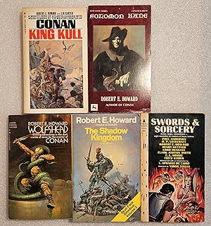 Bild des Verkufers fr Lot of 5 paperbacks - King Kull / Solomon Kane / Wolfshead / Skull-Face Omnibus Vol. III / Swords and Sorcery zum Verkauf von SF & F Books