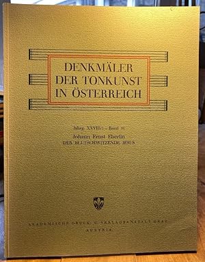 Bild des Verkufers fr Oratorium. Der blutschwitzende Jesus. Stcke aus anderen Oratorien. zum Verkauf von Antiquariat Thomas Nonnenmacher