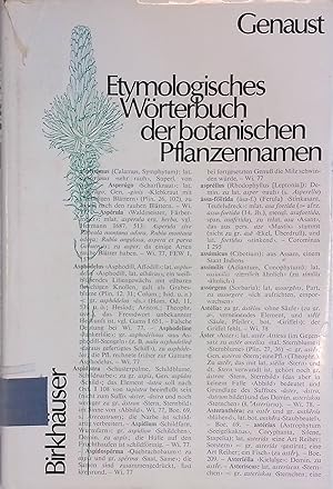 Bild des Verkufers fr Etymologisches Wrterbuch der botanischen Pflanzennamen zum Verkauf von books4less (Versandantiquariat Petra Gros GmbH & Co. KG)