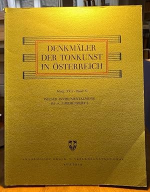 Wiener Instrumentalmusik vor und um 1750. Vorläufer der Wiener Klassiker: Johann Adam Georg Reutt...