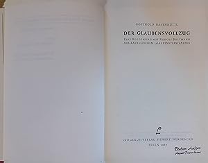 Seller image for Der Glaubensvollzug : Eine Begegnung mit Rudolf Bultmann aus kathol. Glaubensverstndnis. Koinonia ; Bd. 1 for sale by books4less (Versandantiquariat Petra Gros GmbH & Co. KG)